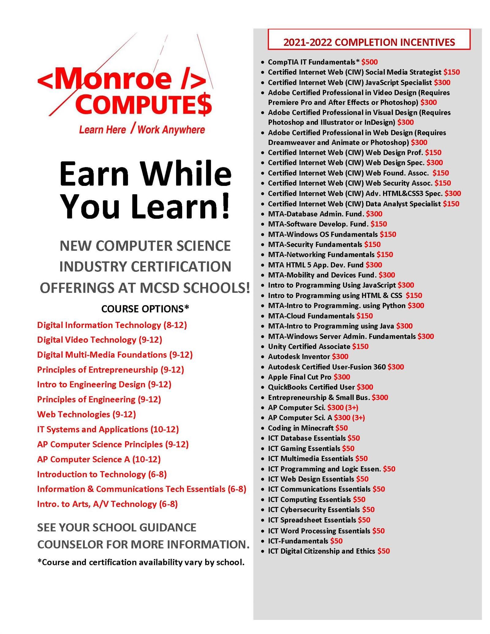 cte award incentives flyer cte award incentives flyer